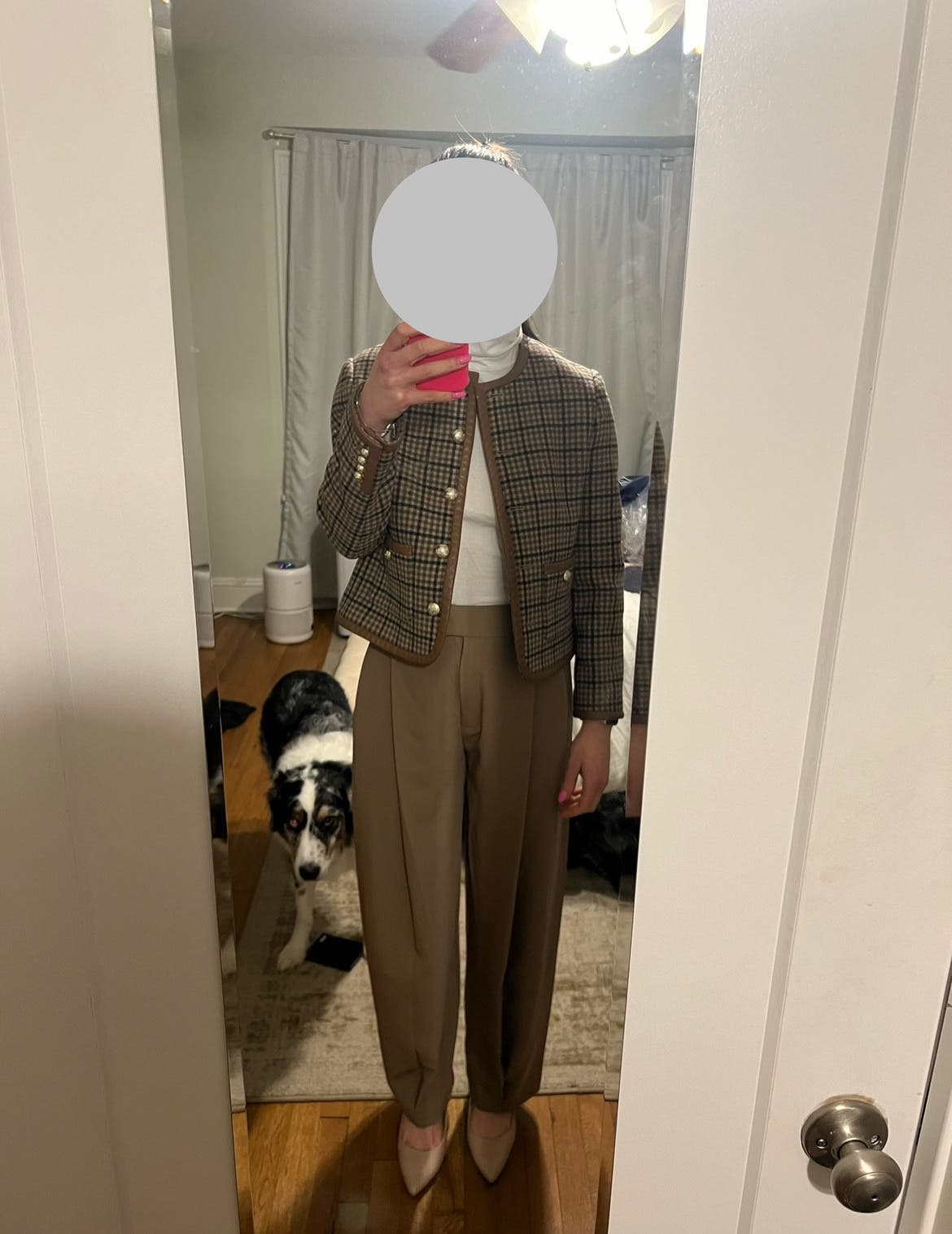 Classic Brown Tweed Jacket by DUNST | Rent the Runway