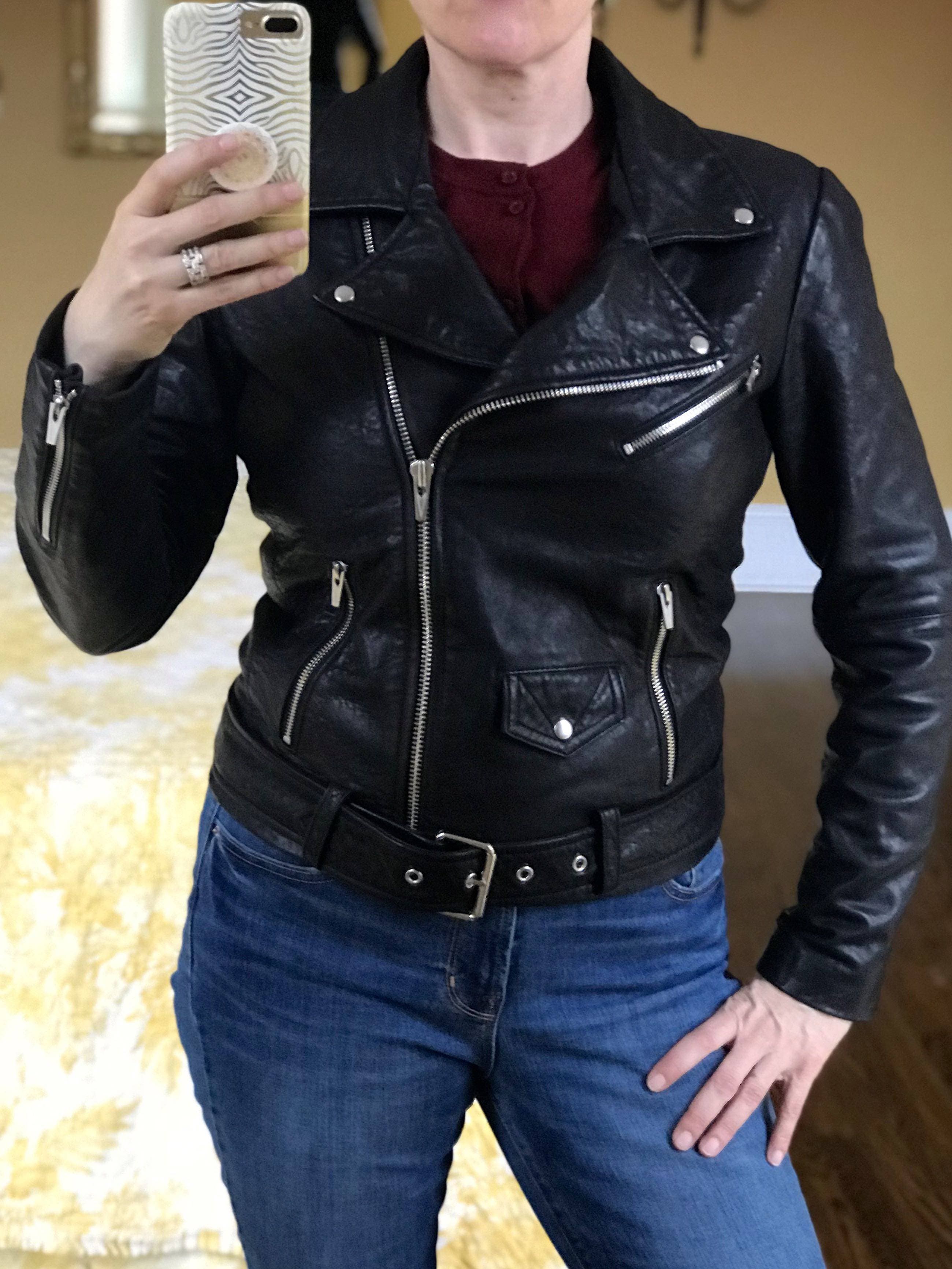 Black Jayne Classic Moto Jacket By Veda For 170 The Runway