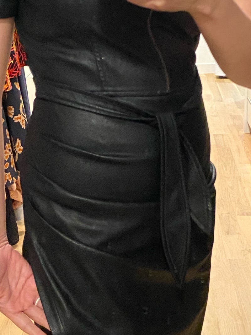 Faux Leather Pratt Dress by Shoshanna Rent the Runway