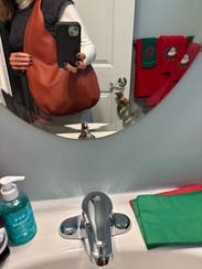 Le Neige Leather Hobo Bag