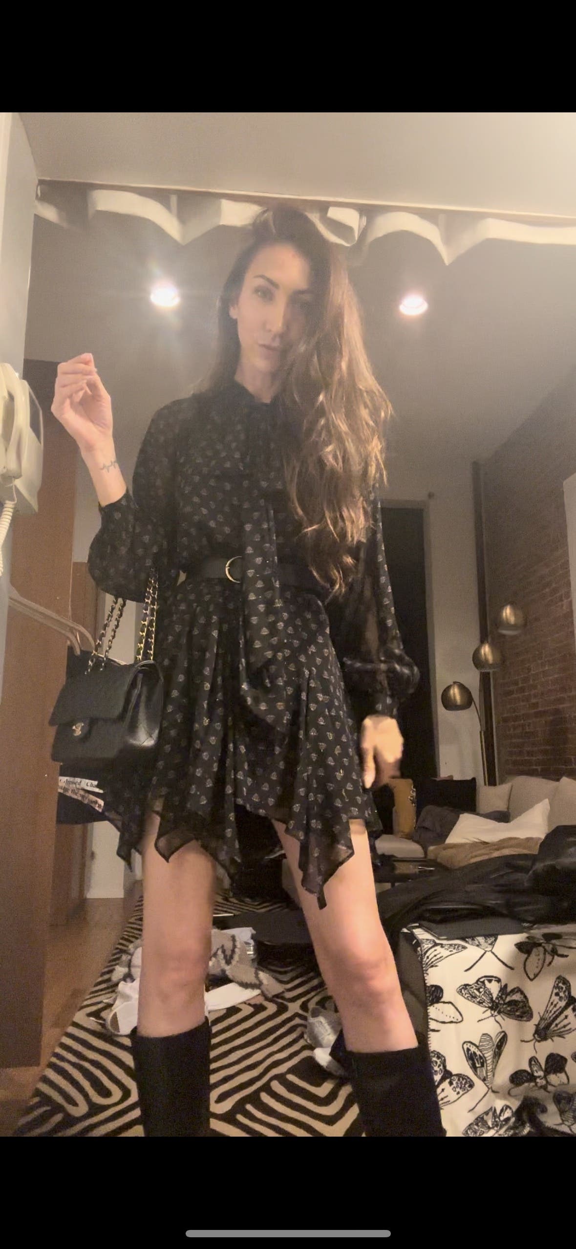 タグ付✨️ANDMARY Anita ribbon mini dress andmary Anita ribbon dress