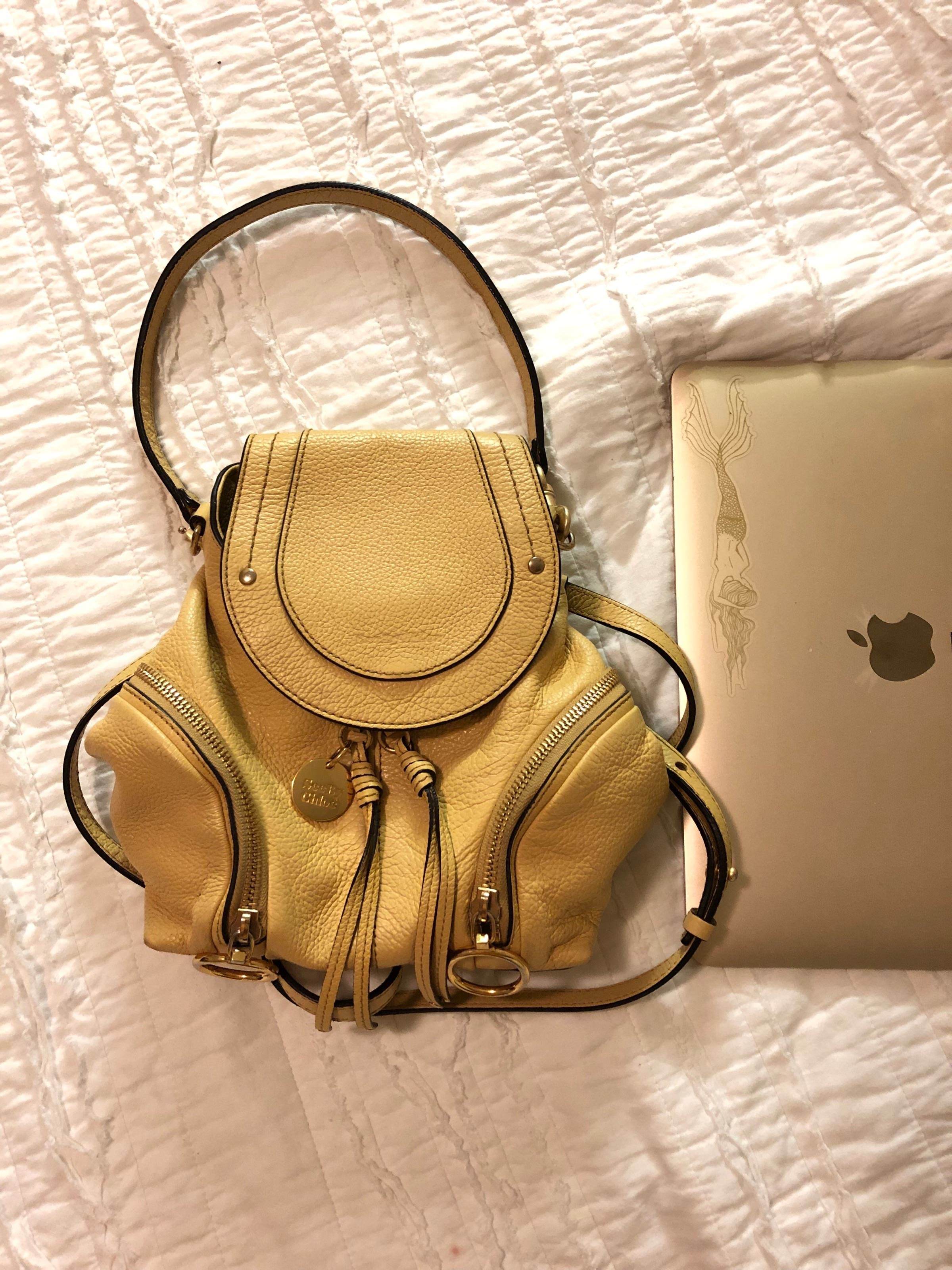 See By Chloe Olga 2way バックパック レザー アイボリー See By Chloe Olga 2-way backpack leather Ivory mini bag | eBay