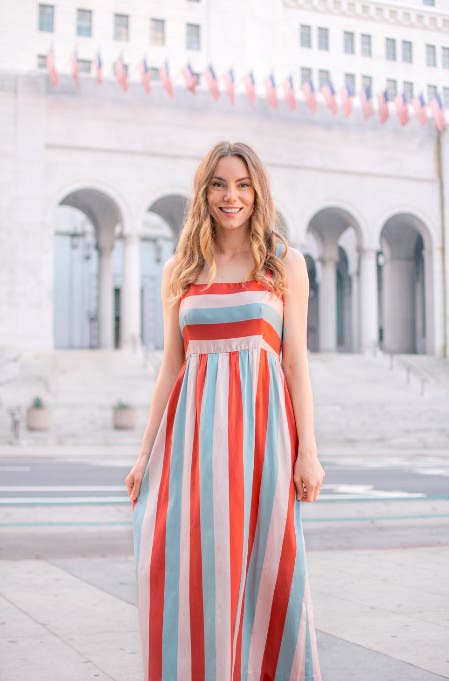 関税送料込Red Valentino Midi Dress RED Valentino Valentino Rose Pocket Midi Dress | Red | FARFETCH