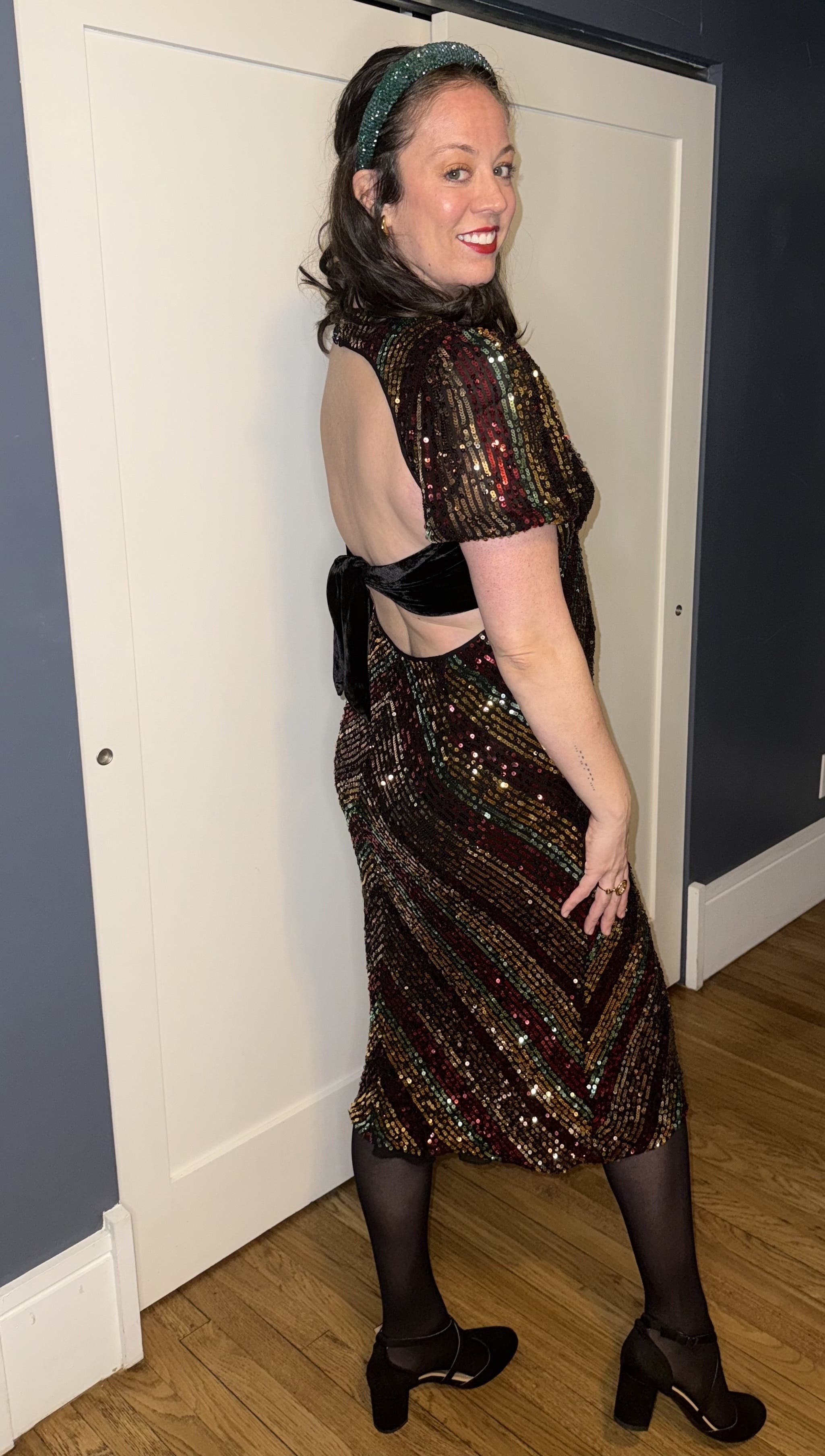 rixo daisy sequin dress Rixo Daisy velvet-trimmed cutout sequined georgette midi dress Fashion You Really Want