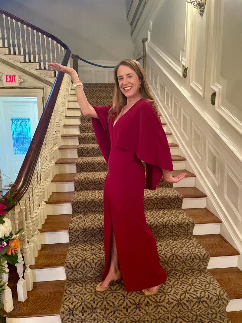 Halston Heritage Dahlia Cape Gown Formal Dresses Halston Heritage Dahlia  Cape Gown Halston Heritage