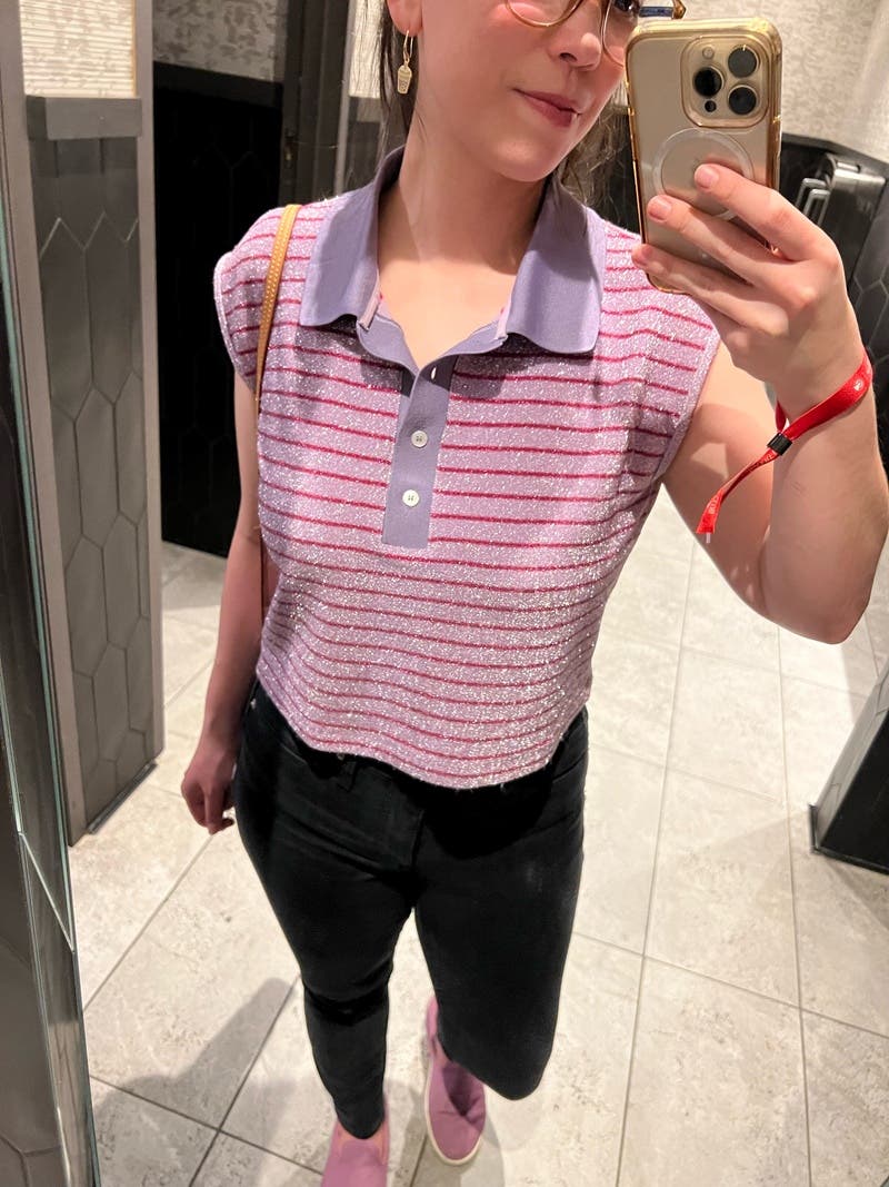Tシャツ・カットソー MAISON MARGIELA Prink Rubber Crop-Top Maison Margiela Prink Rubber Crop-Top in Pink | Lyst