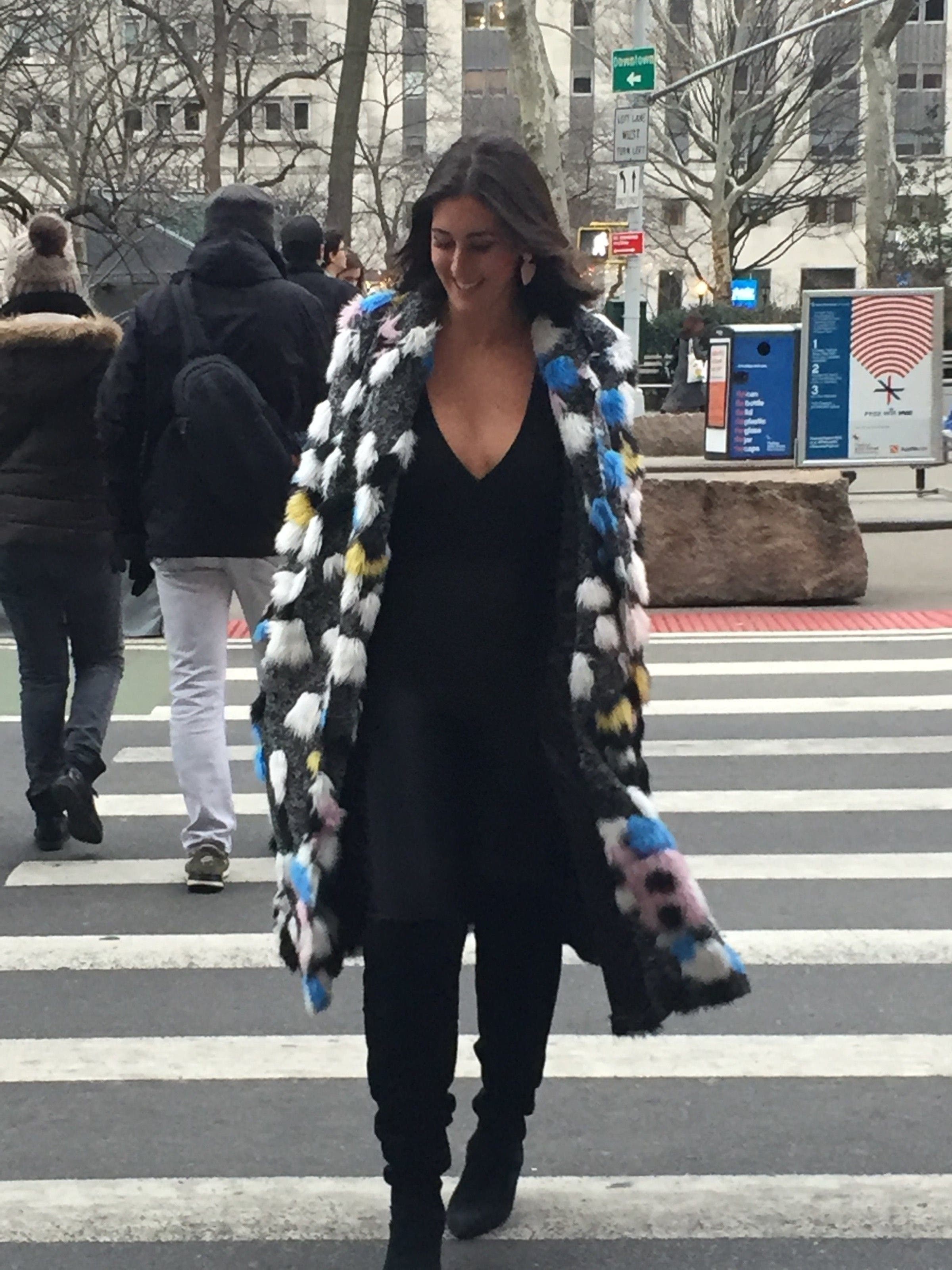 【新品】Convertible Faux Fur Tippet Coat HLT HLT ＊ Convertible Faux Fur Tippet Coat Men's Long Faux Fur