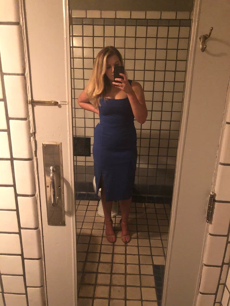 The Olivia Shift Dress-Blue main image 0