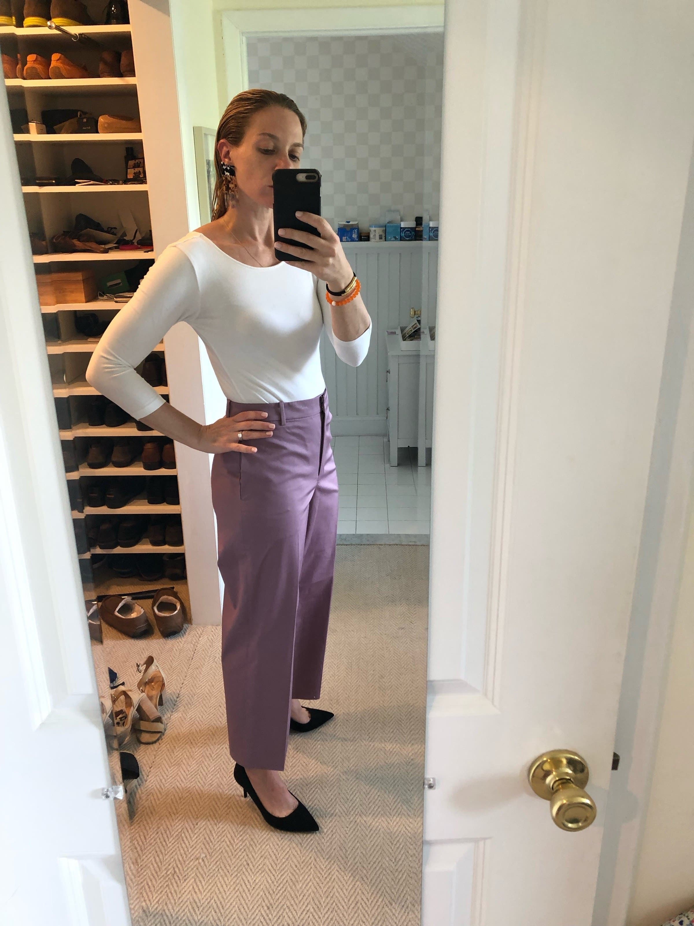 theory high waisted pants