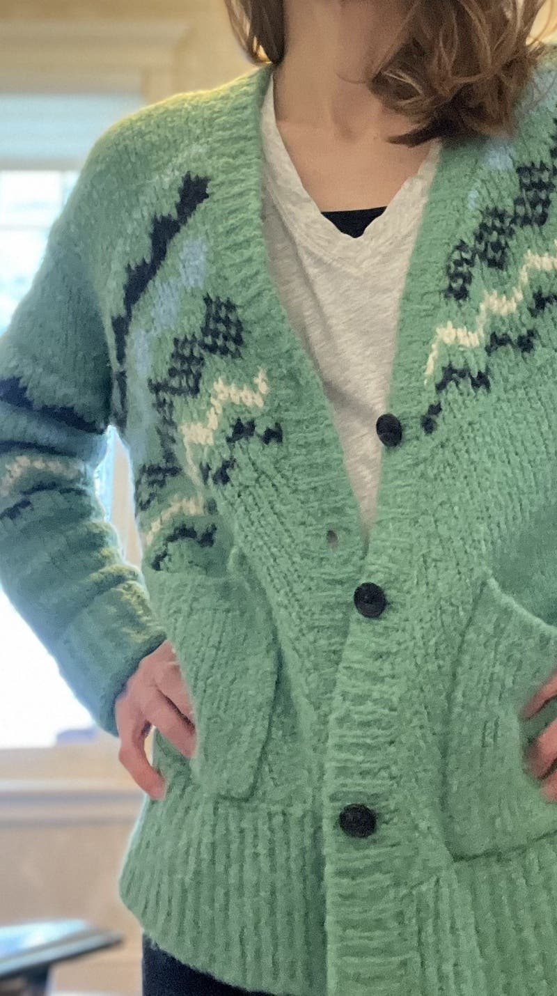 未使用Curensology ラムズアランニットベスト⭐︎カーキ 未使用