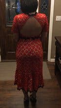 knee length dresses for ladies Jill Midi Dress - Cherry Print