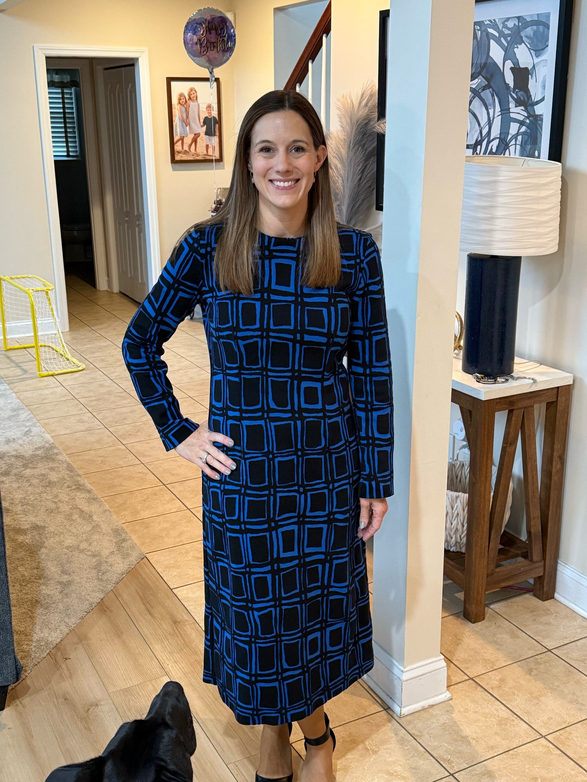 Electric Blue Printed Dress by Marni | Rent the Runway