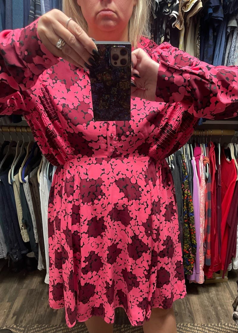 Pink Bubble Dot Smocked Dress by kate spade new york | Rent