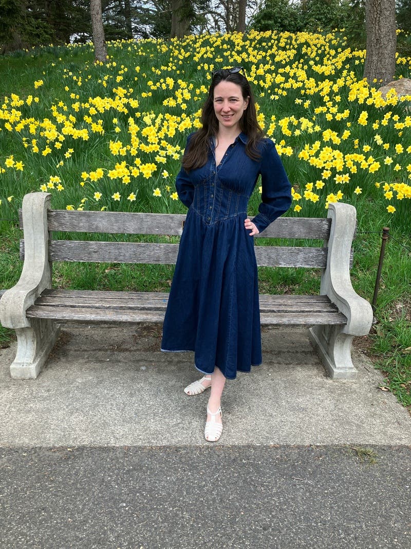 Denim Corseting Midi Dress by Derek Lam 10 Crosby x RTR | Rent the