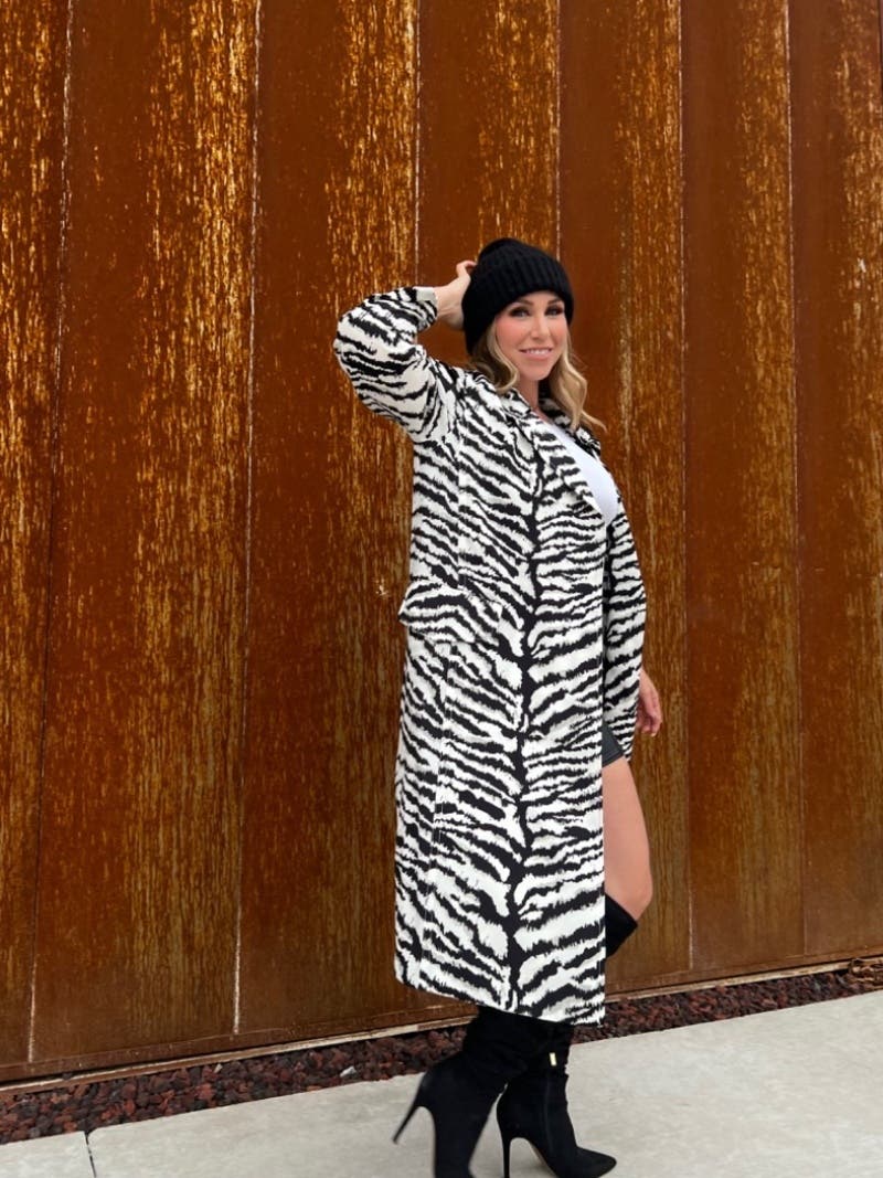 Oversized Zebra Jacket by Victor Alfaro x RTR | Rent the Runway
