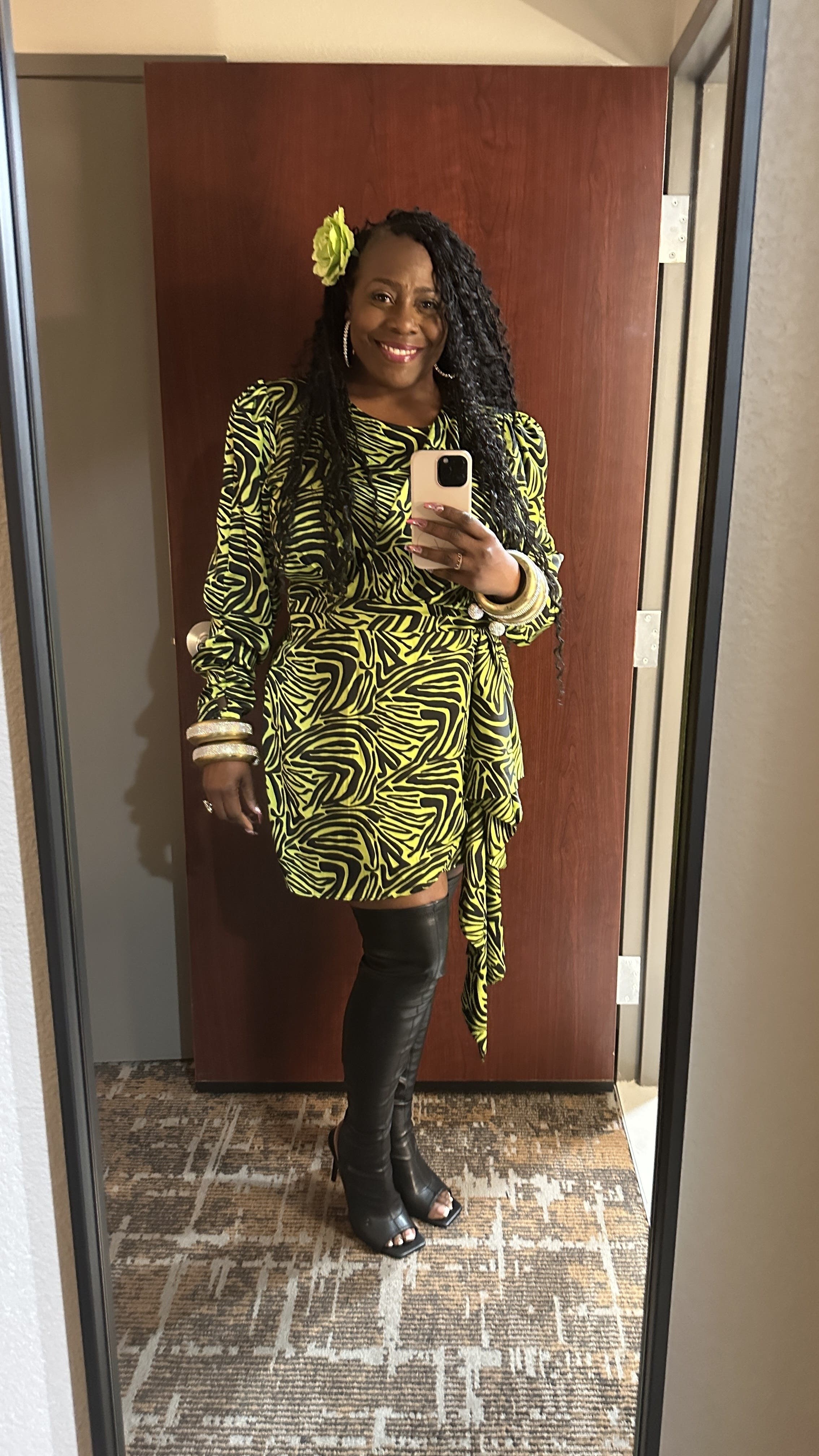 Green Zebra Dress by Ronny Kobo x RTR | Rent the Runway