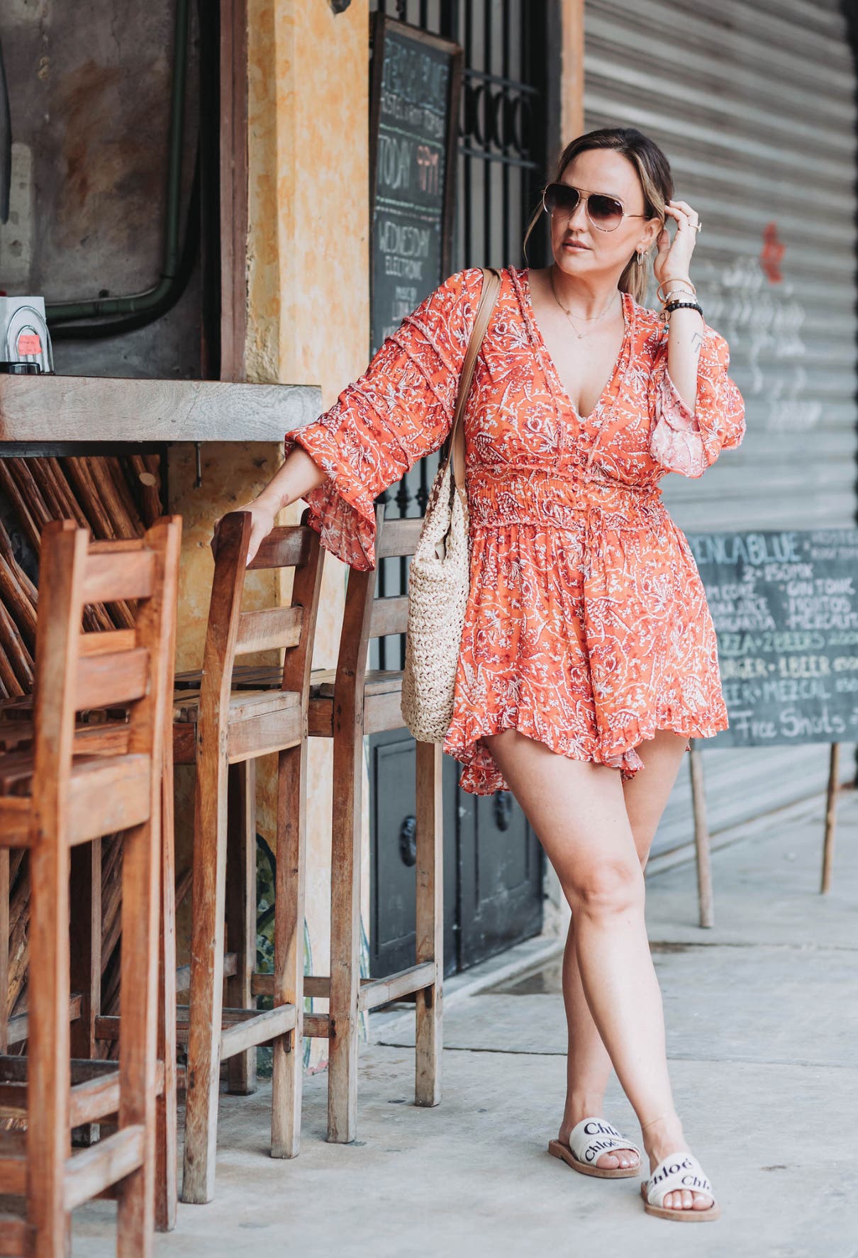 Red Floral Print Romper by Iro | Rent the Runway