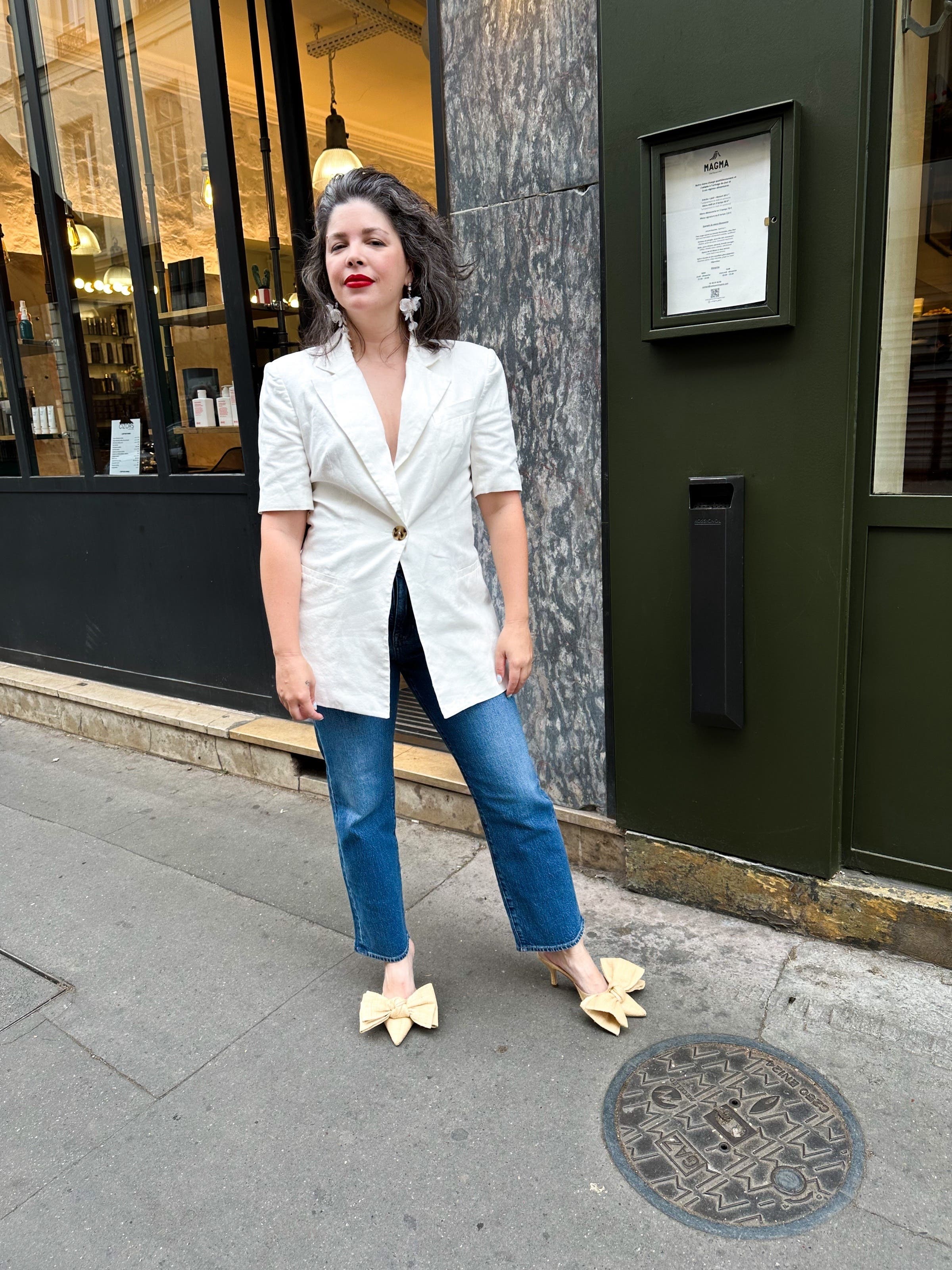 Short Sleeve Linen Blazer by Eudon Choi x RTR | Rent the Runway