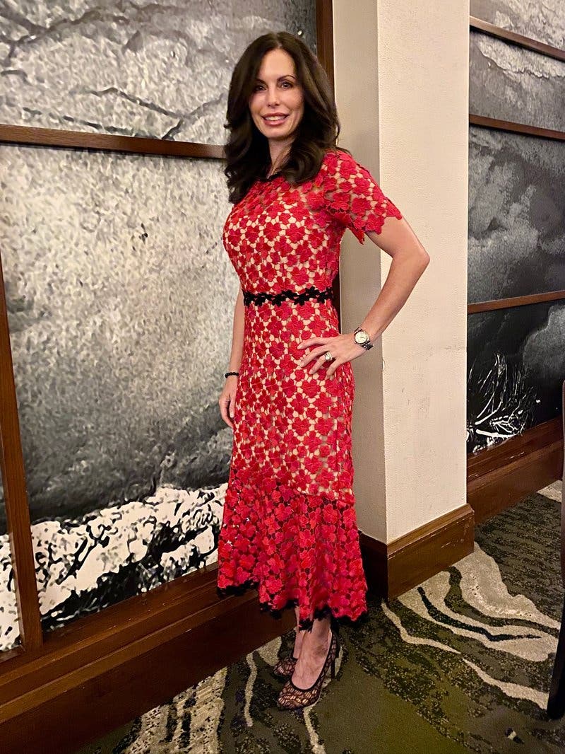 Cherry Lace Midi Dress by Jill Jill Stuart | Rent the Runway