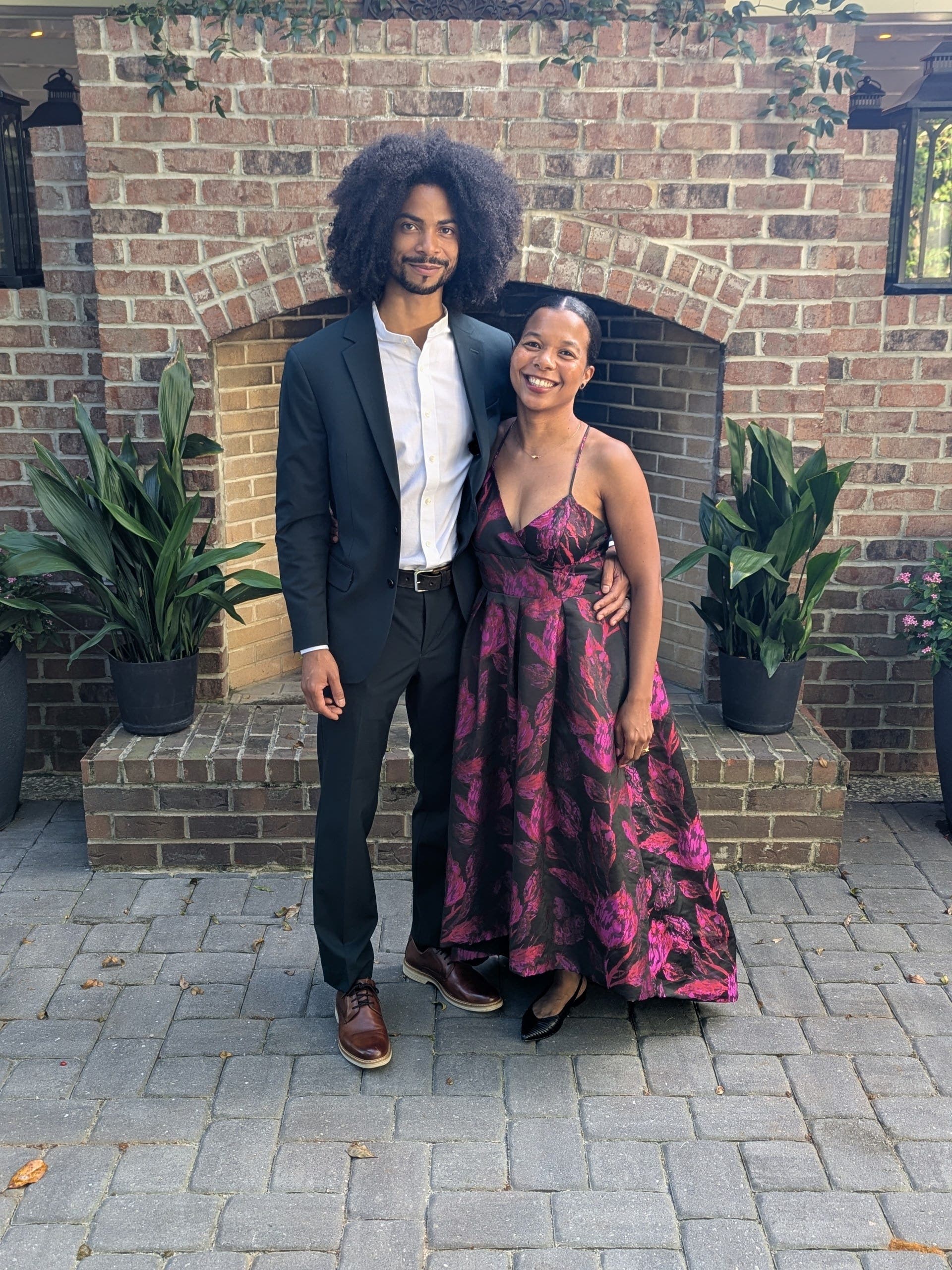 Floral Jacquard High Low Gown by Hutch | Rent the Runway