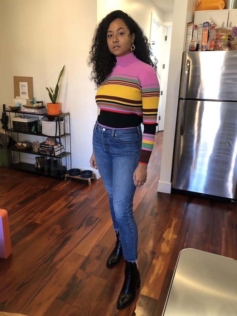 Metallic Stripe Turtleneck by Diane von Furstenberg | Rent