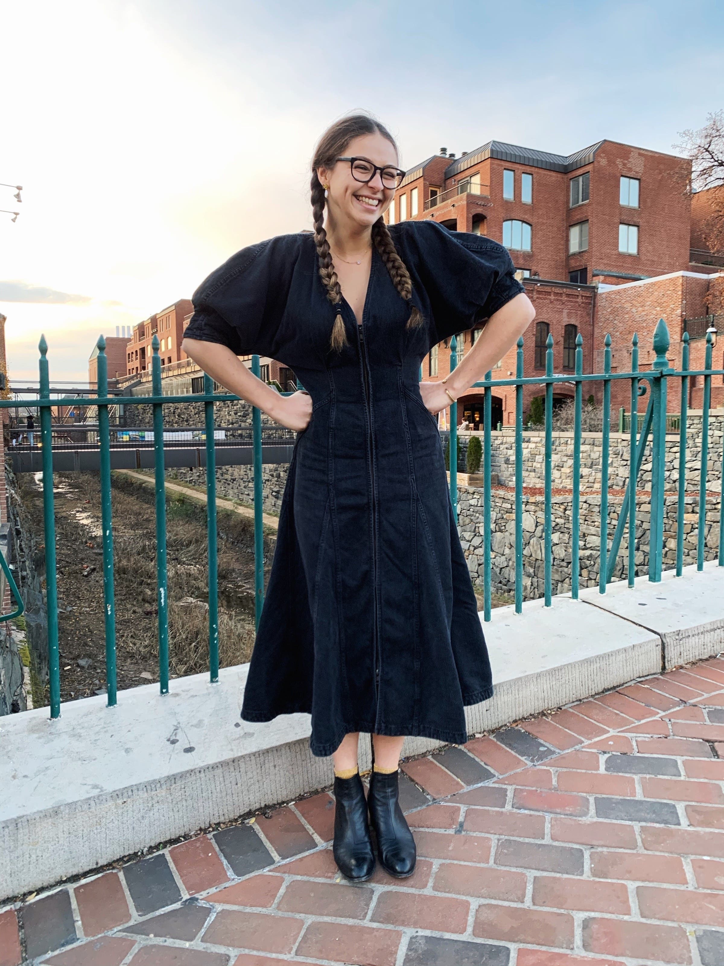 Black Denim Sophie Dress by Mara Hoffman | Rent the Runway