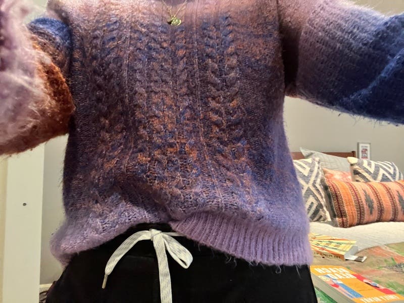 Ombre Cable Knit Sweater by Louna | Rent the Runway