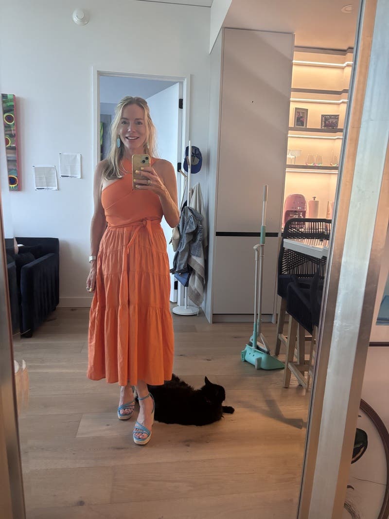 Orange Midi Dress by Derek Lam 10 Crosby x RTR | Rent the Runway