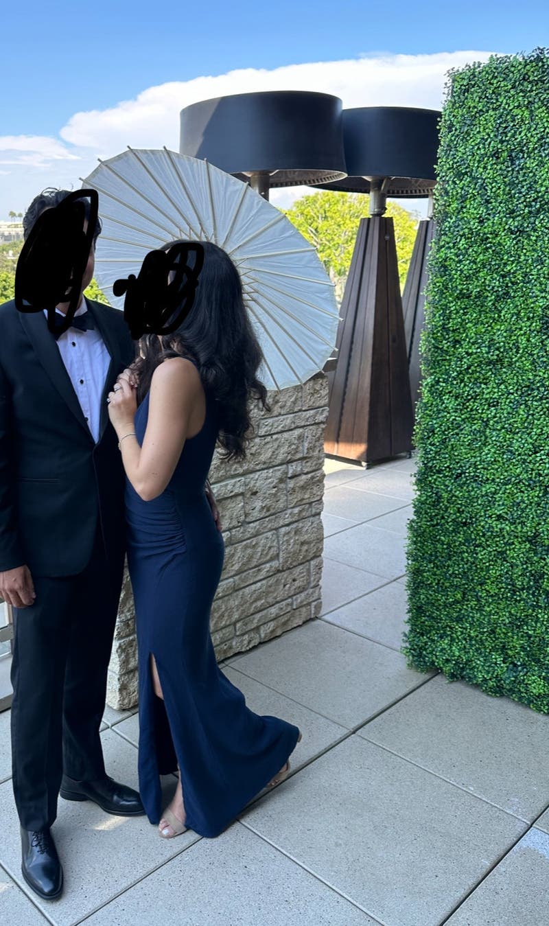 Navy Jordan Gown by Dress The Population | Rent the Runway