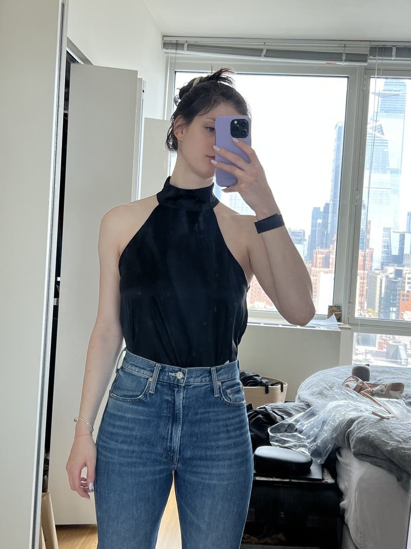 トップス Anine Bing Silk Sylvia Halter top Sylvia Halter Top by Anine Bing | Rent the Runway