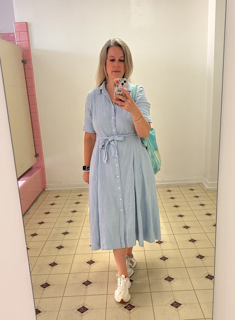 Belted Linen A-Line Shirtdress by Polo Ralph Lauren | Rent