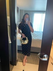 Gold Lopsy Bag