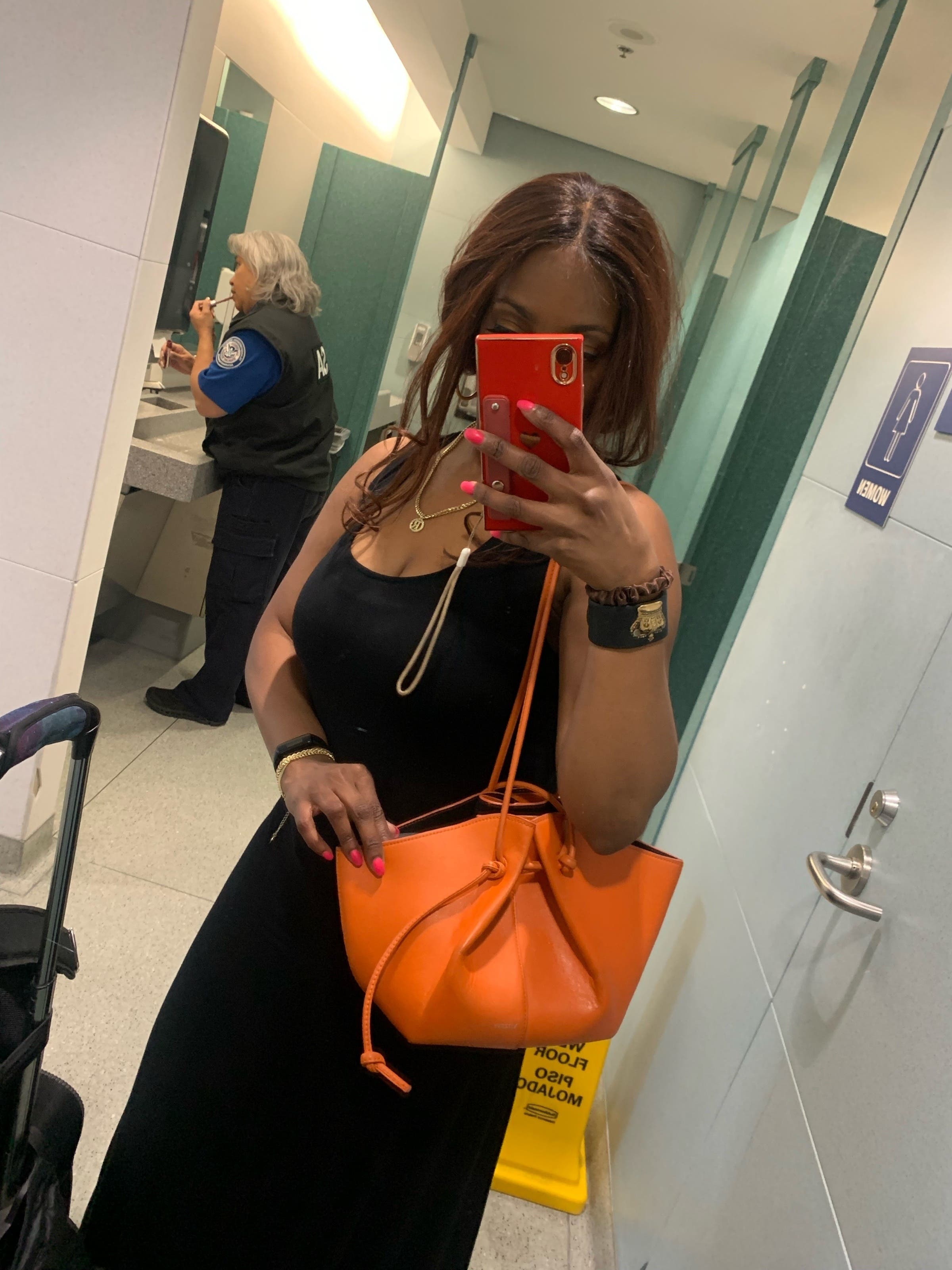 Orange Mochi Bag by Yuzefi | Rent the Runway