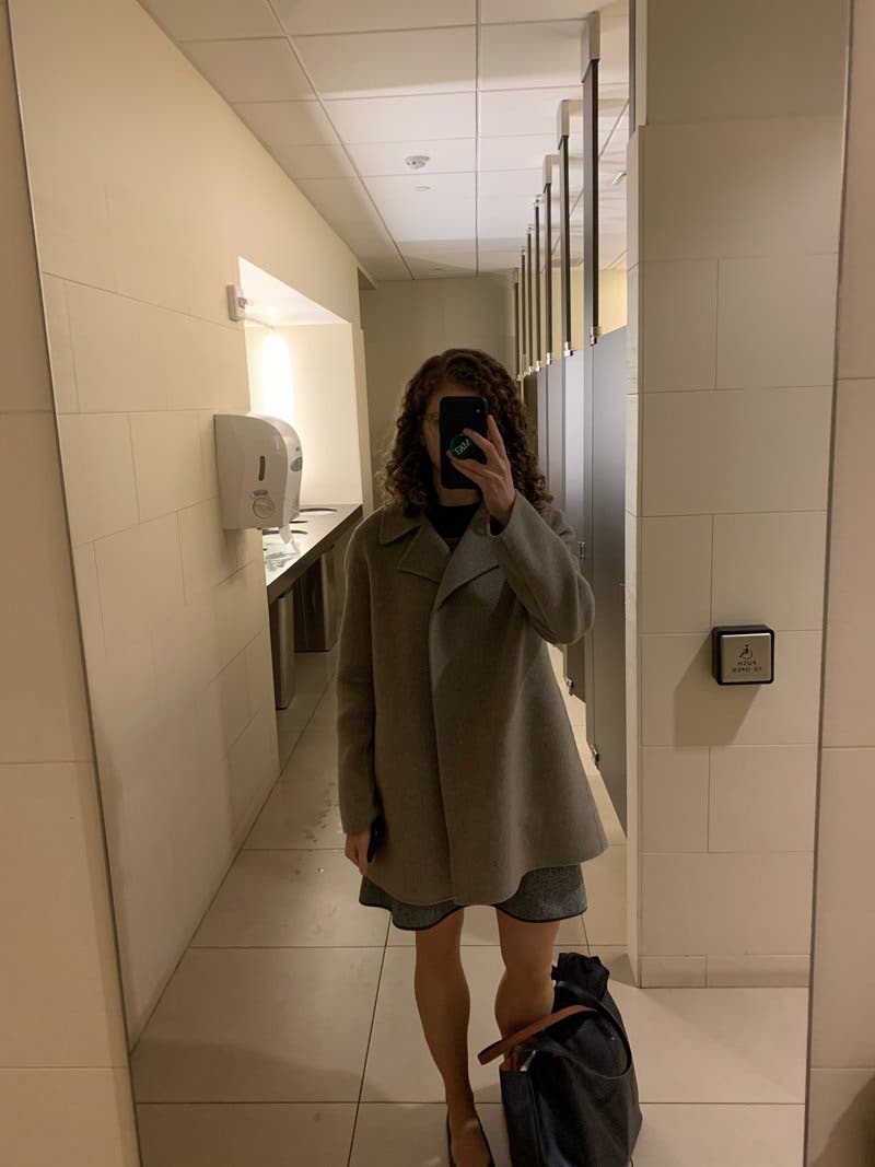 New Divide Overlay Coat by Theory | Rent the Runway