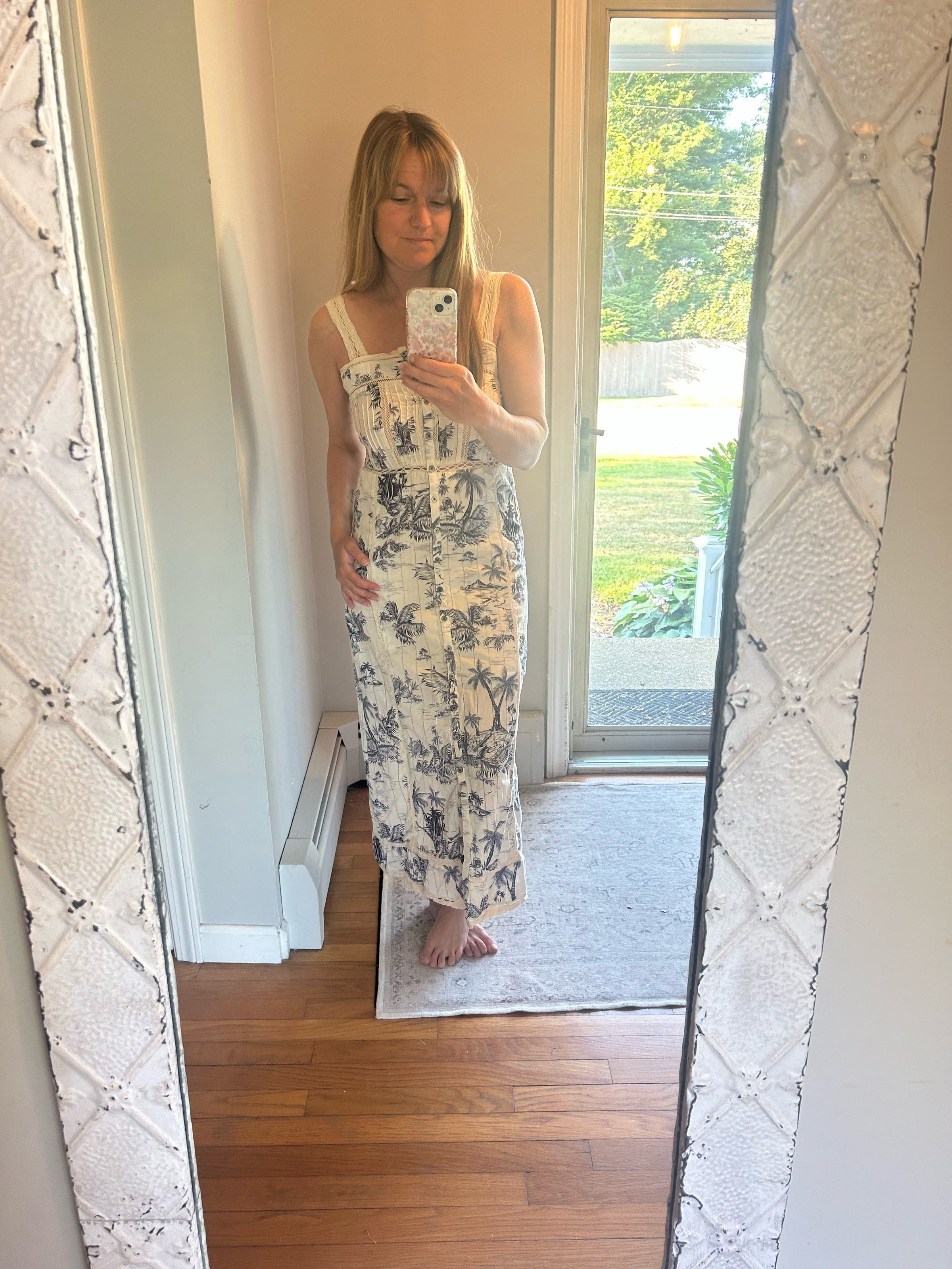 Renaid Cotton Tropical Island Maxi Dress by Zadig & Voltaire