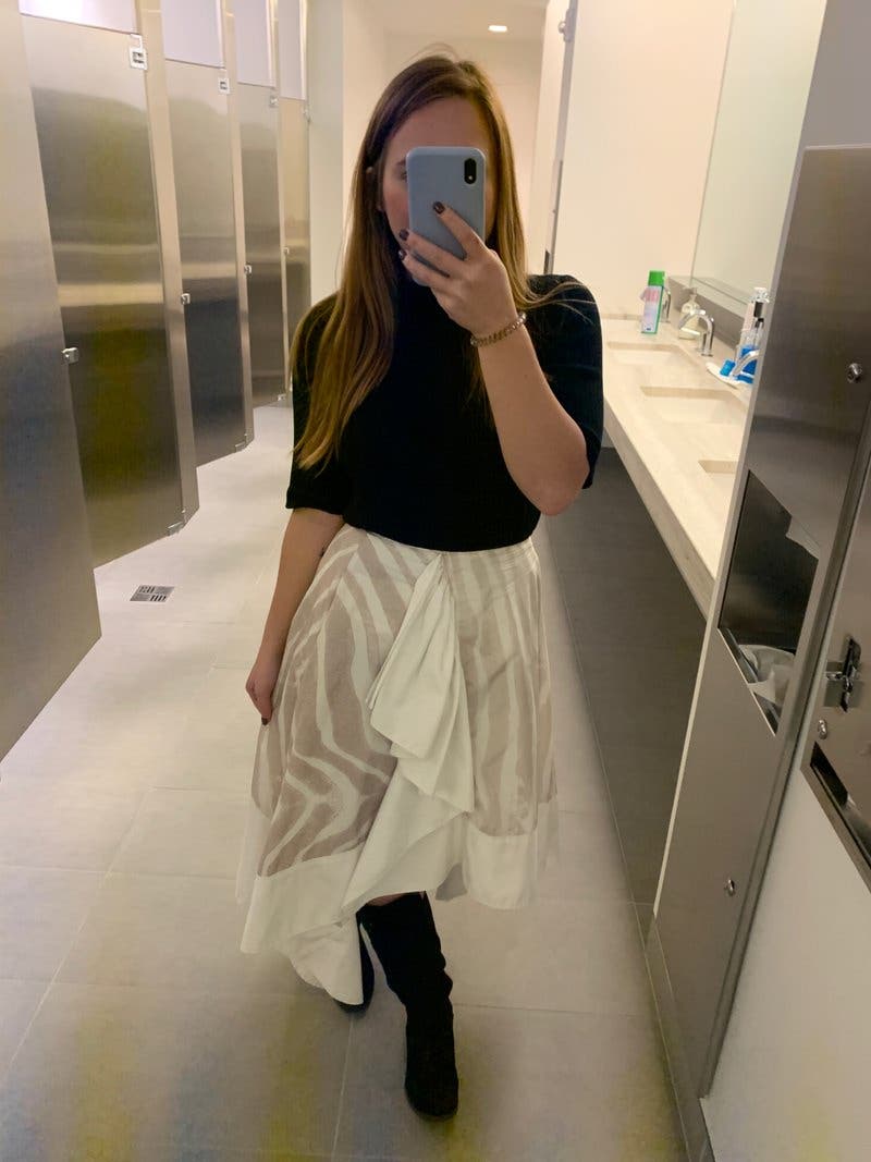 Asymmetrical Ruffle Skirt by ADEAM | Rent the Runway