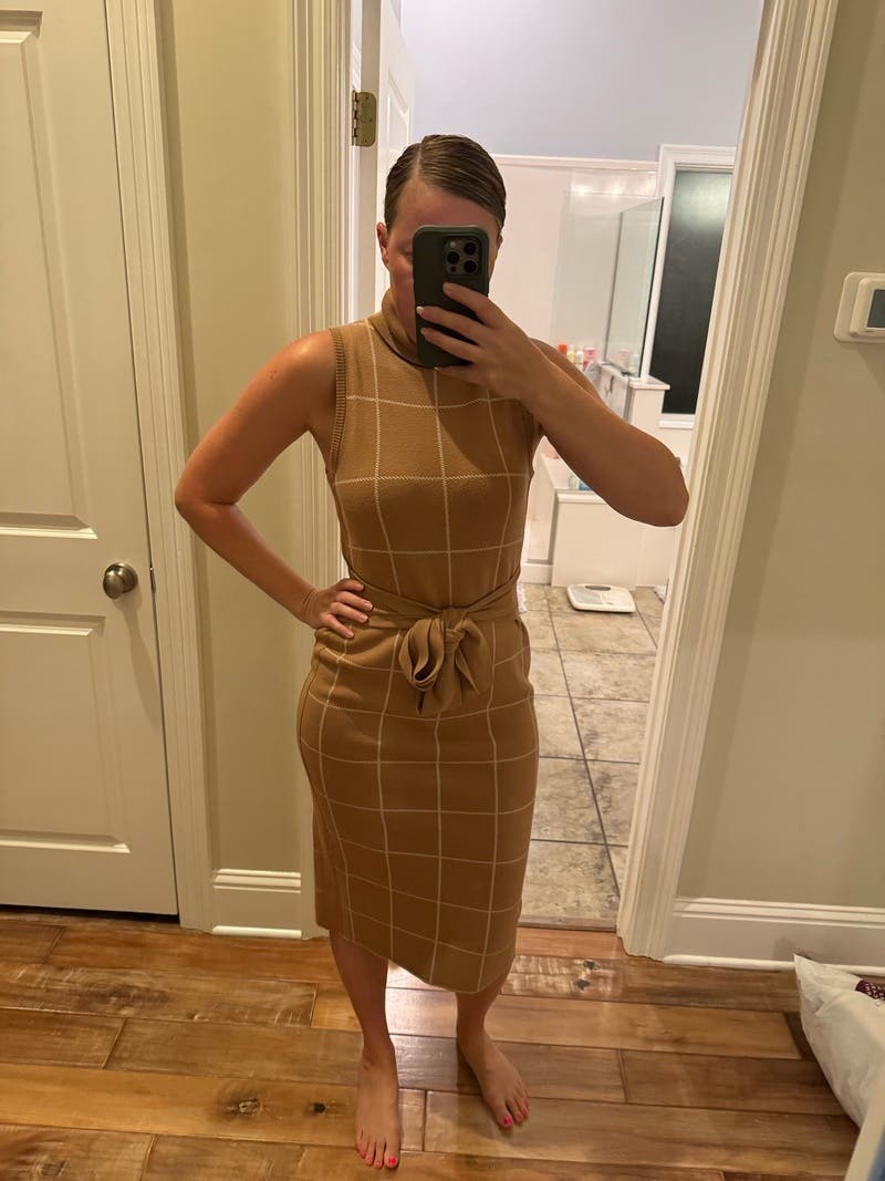 Ir　Draped plaid sleeveless dress Sleeveless Plaid Tie Dress by TOCCIN X RTR | Rent the Runway