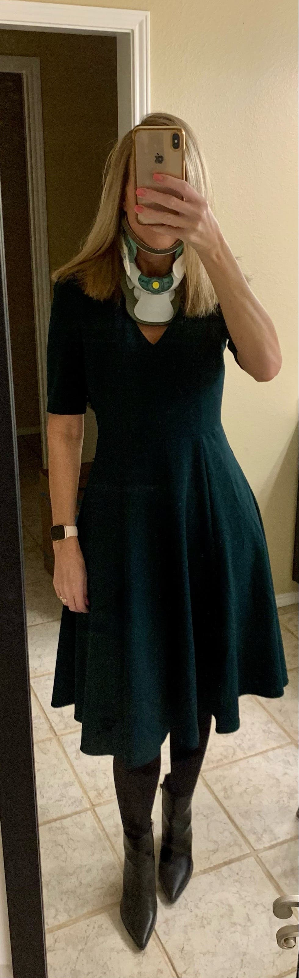 green dress rent the runway Oscar de la Renta Stretch Poplin Midi Dress – Runway Catalog main image 0
