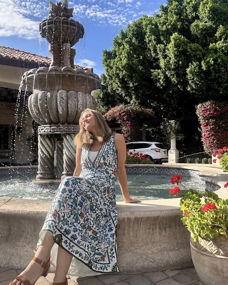 Flora Tile Midi Dress by FARM Rio | Rent the Runway
