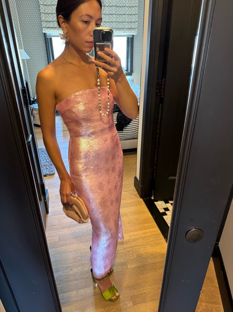 Stasia Sequin Dress by LoveShackFancy | Rent the Runway