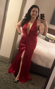 women dress satin Ember Halter Neck Satin Mini Dress