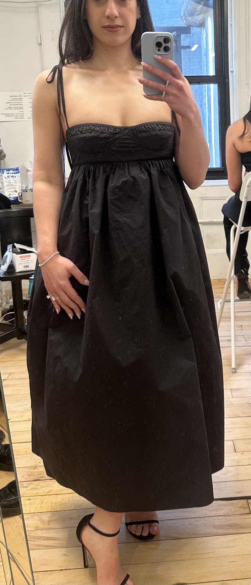 関税送料込★CECILIE BAHNSEN☆Alena ミディドレス ブラック Alena Dress in Black