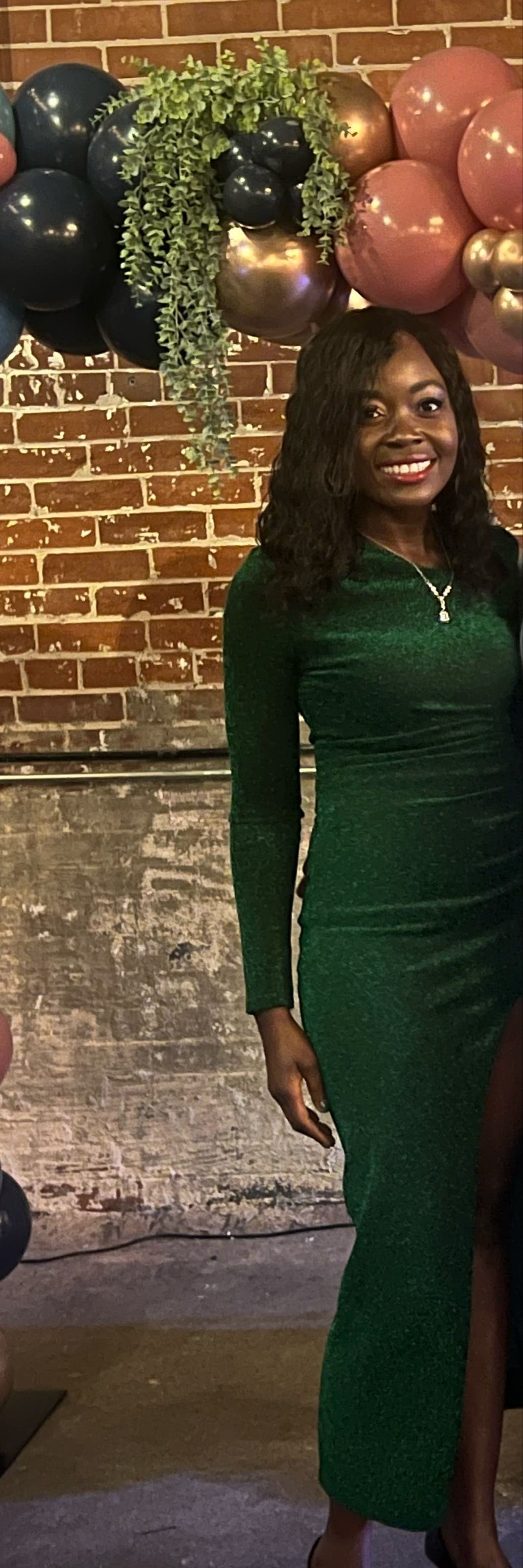 alexia admor green metallic dress Green Metallic Dress by Alexia Admor