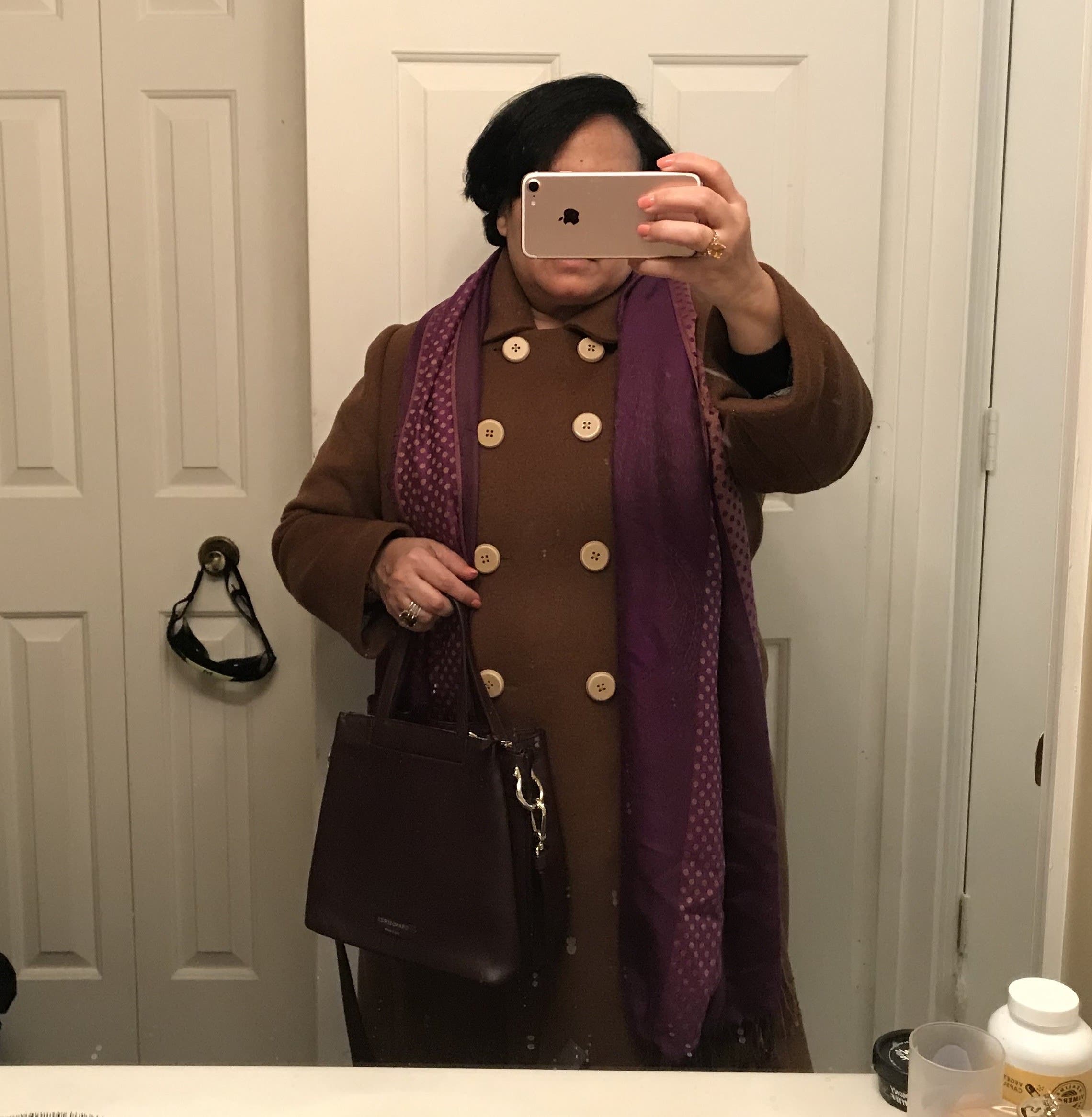 Burgundy Grand Ambition Small Bucket Bag by Cole Haan Accessories