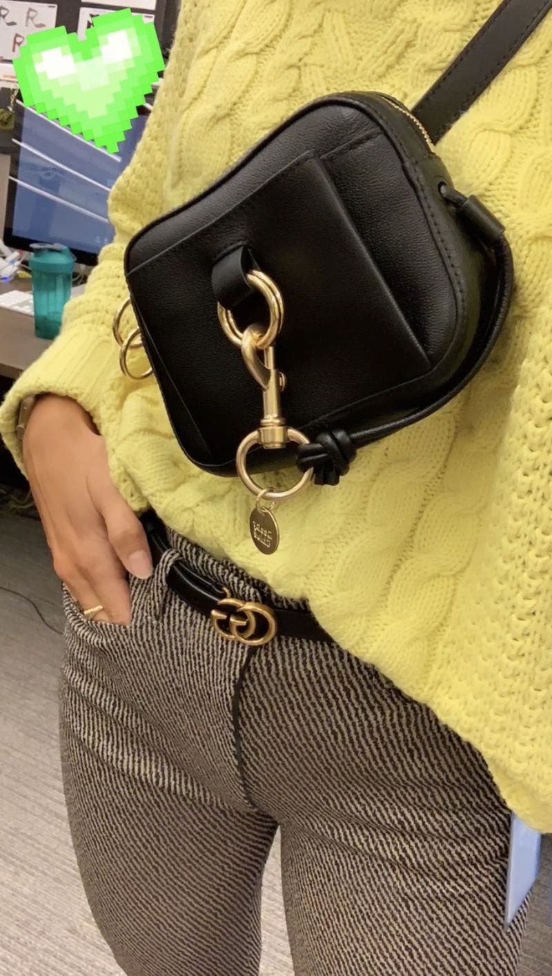 Black Buckle Belt Bag by See by Chloé Accessories | Rent the