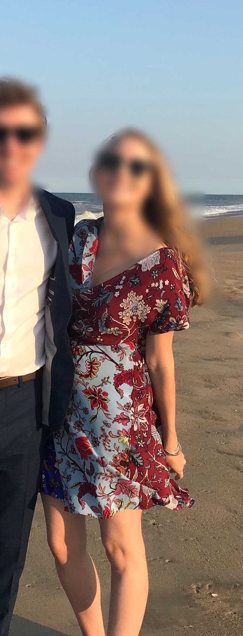 Multi Floral Faux Wrap Dress by Diane von Furstenberg | Rent the