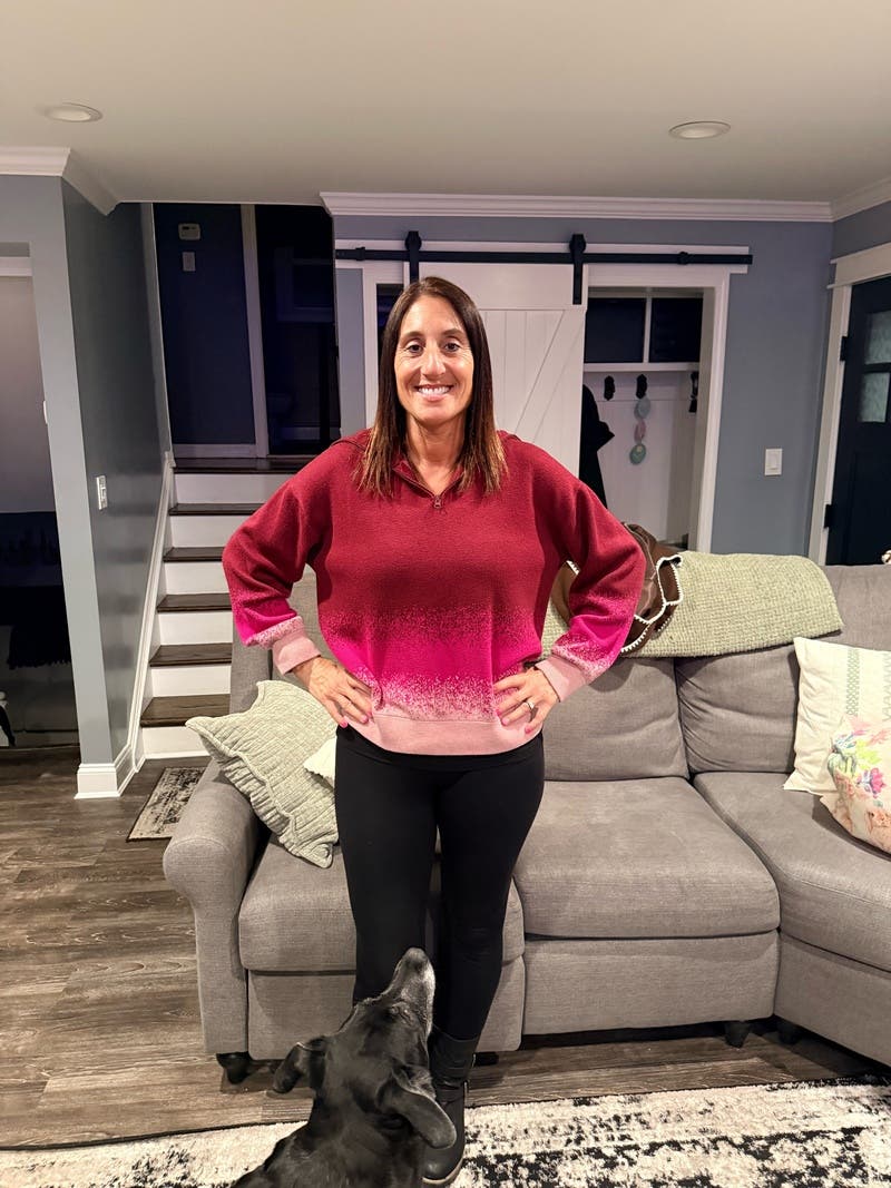 Bordeaux Ombre Sweater by Terez | Rent the Runway