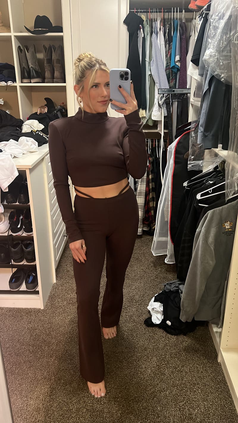 Tシャツ・カットソー [NICK&NICOLE] WRINKLE LACE LS TOP_2 color Leysa Top by Nicholas | Rent the Runway