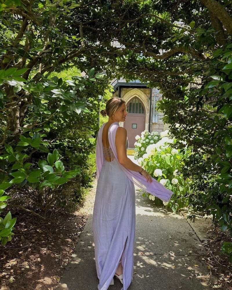 Prudence Strappy Linen Maxi by SIMKHAI | Rent the Runway