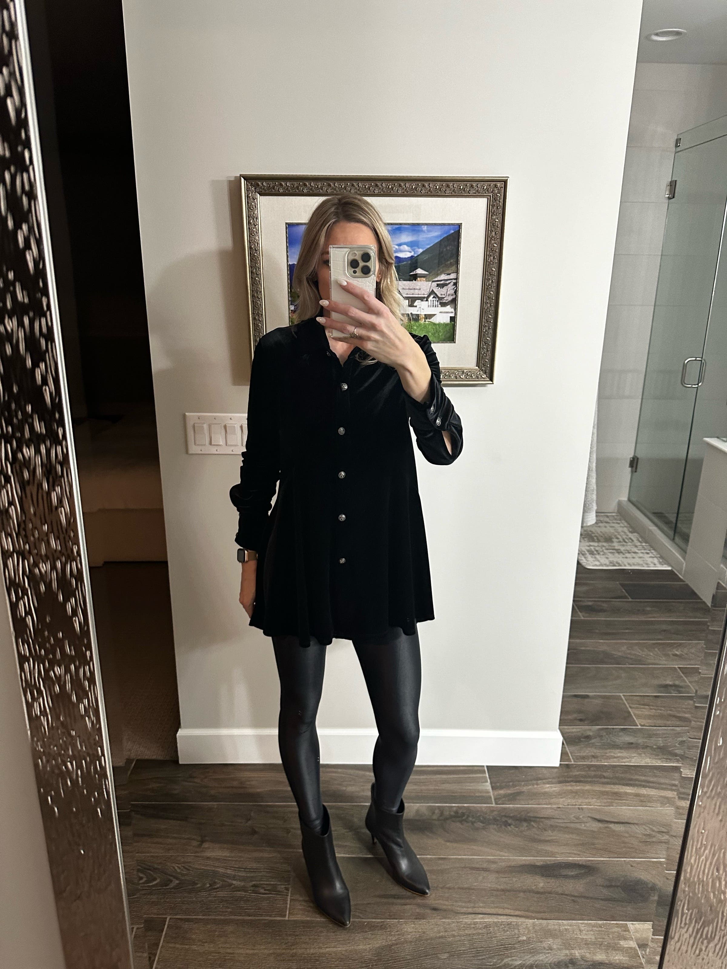 美品！DONNA KARAN　ビジュー付き ロングスカート　黒 ふんわりバルーンロングスカート | COPINE